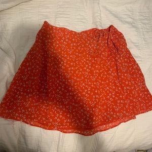 Floral wrap skirt
